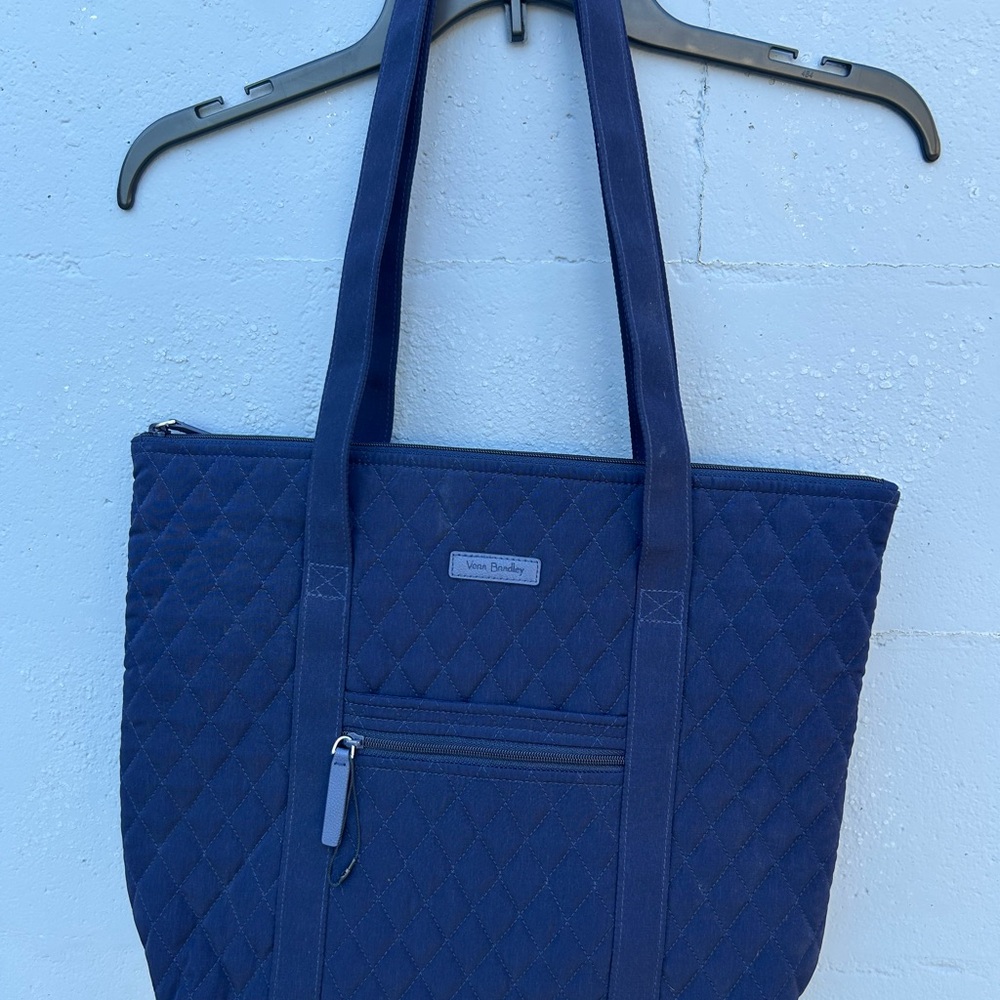 Vera Bradley Deep Navy Quilted Tote
